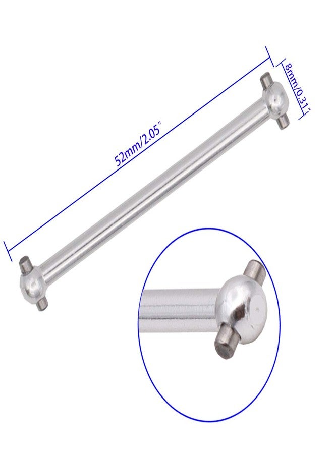 Treehobby 4PCS Metal Dog Bone Drive Shafts for WLtoys A959 A969 A979 K929 1:18 RC Car Upgrade Accessory Parts (Silver) - Image 3